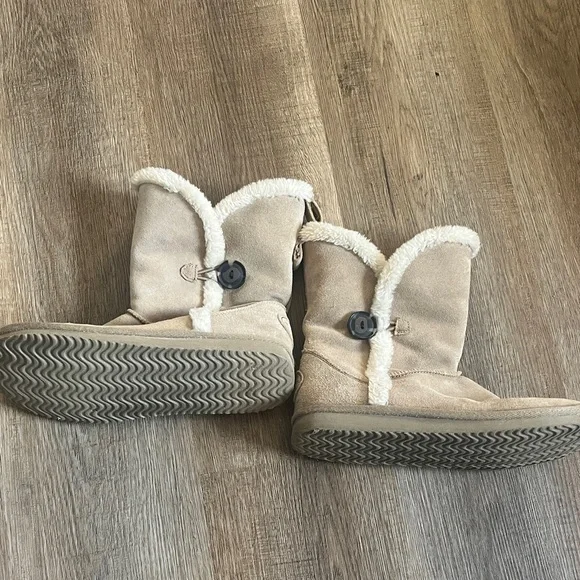 Women’s Tan American Eagle 🦅  Outfitters Tab Suede Boots 9 with Fur Lining - Picture 4 of 5